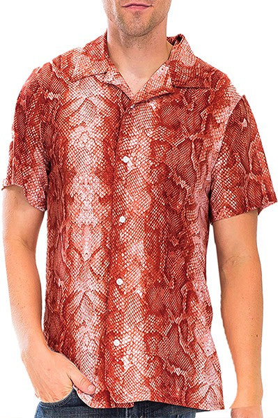 Red Snake Button Down Shirt WEIV