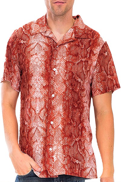 Red Snake Button Down Shirt WEIV