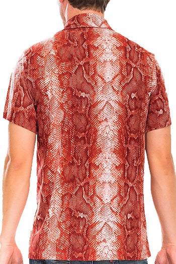 Red Snake Button Down Shirt WEIV