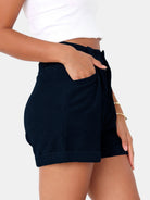 Full Size High Waist Shorts with Pockets Trendsi