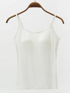 Full Size Adjustable Strap Modal Cami with Bra Trendsi