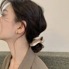 Copper Bean Shape Stud Earrings Trendsi