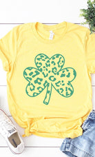 Green Leopard Clover Graphic Tee PLUS Kissed Apparel