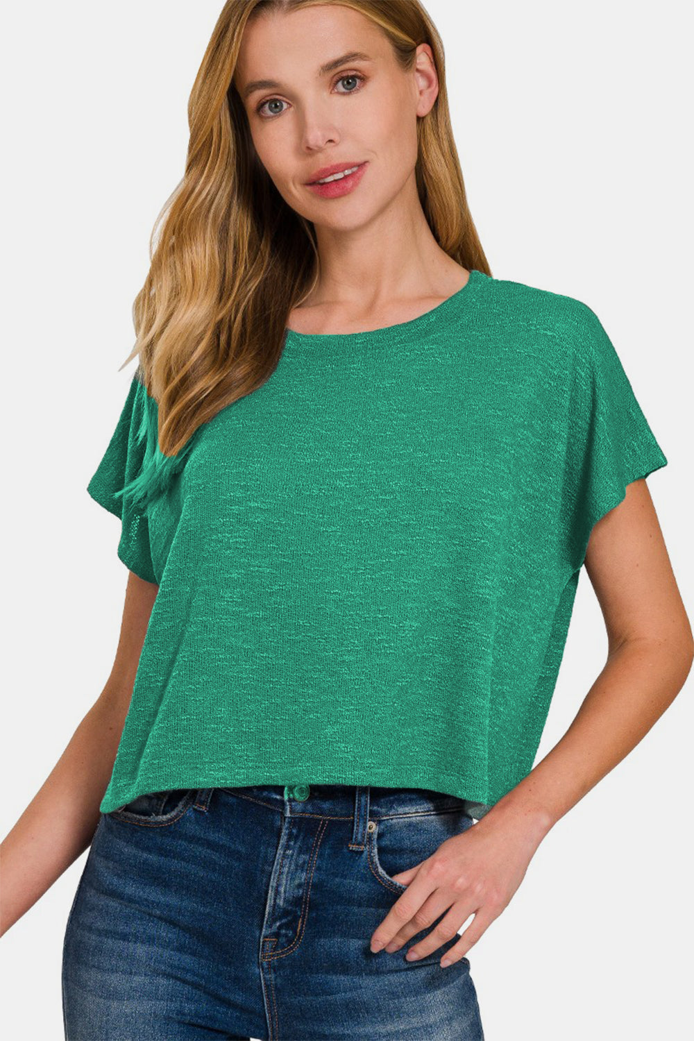 Zenana Round Neck Short Sleeve T-Shirt Trendsi