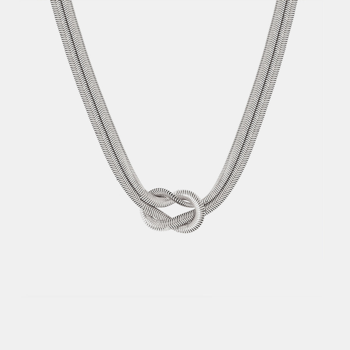 Titanium Steel Knot Necklace Trendsi