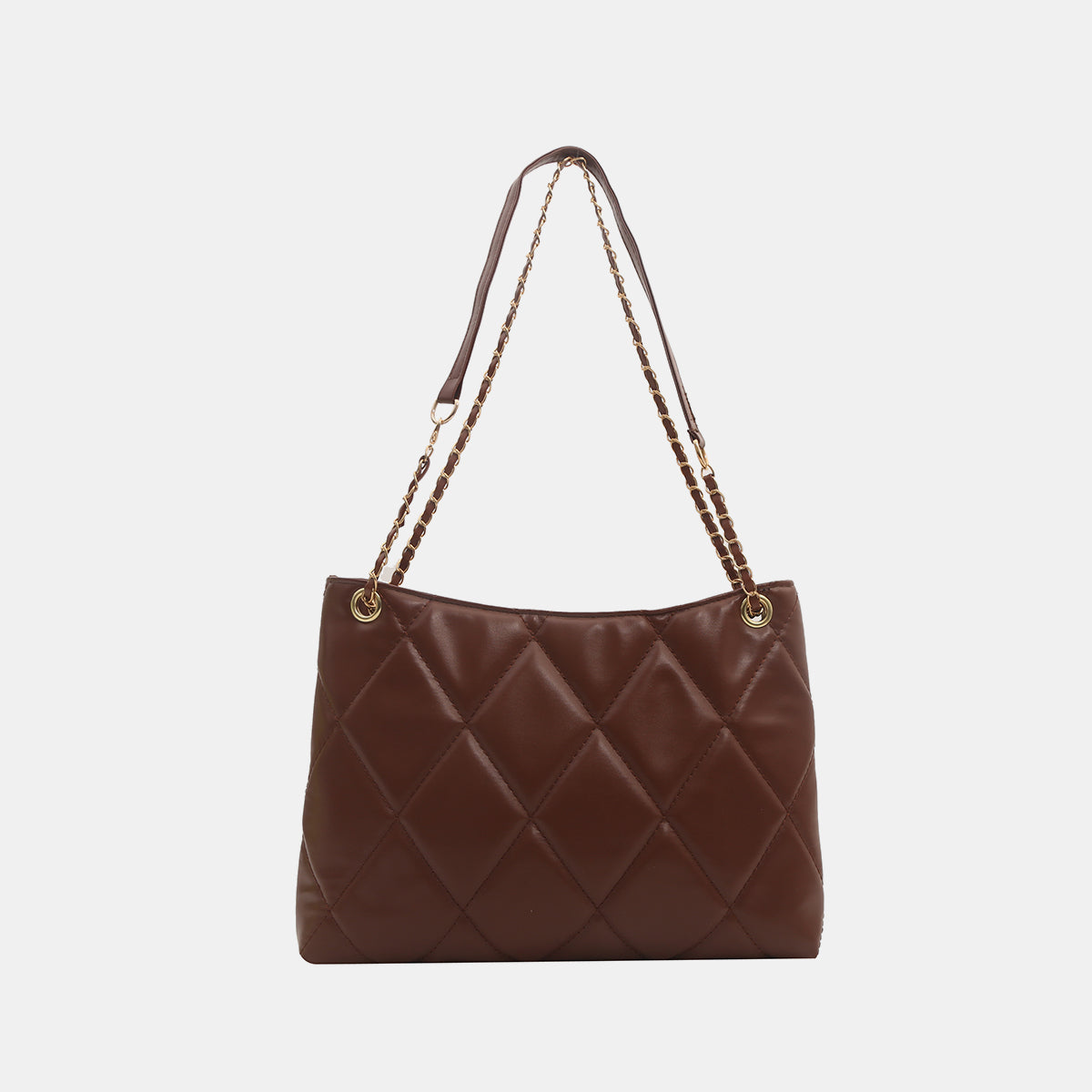 PU Leather Medium Handbag Trendsi