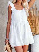 Full Size Ruffled Scoop Neck Sleeveless Romper Trendsi