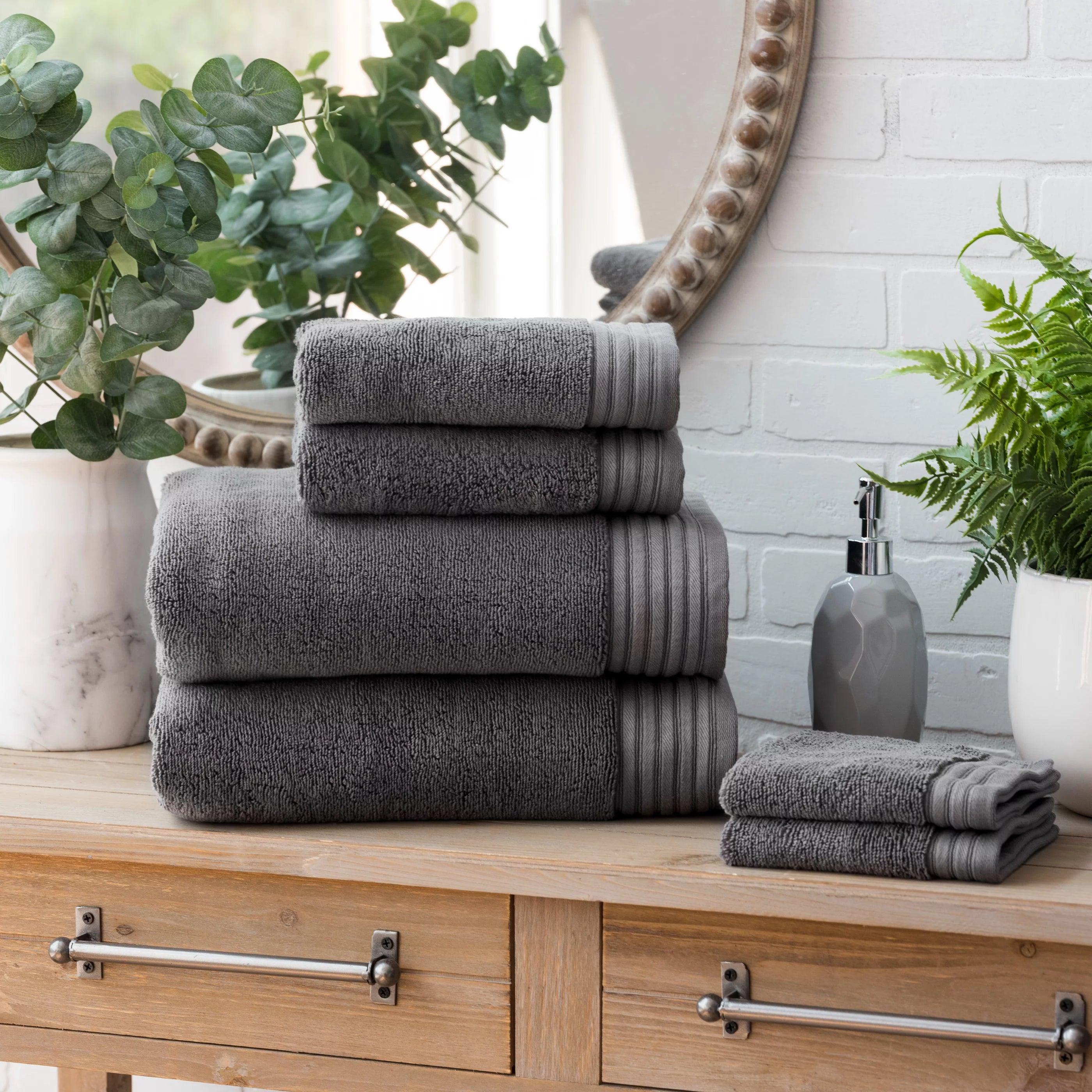 Egyptian Cotton Bath Towel Set of 6 beddingbag.com