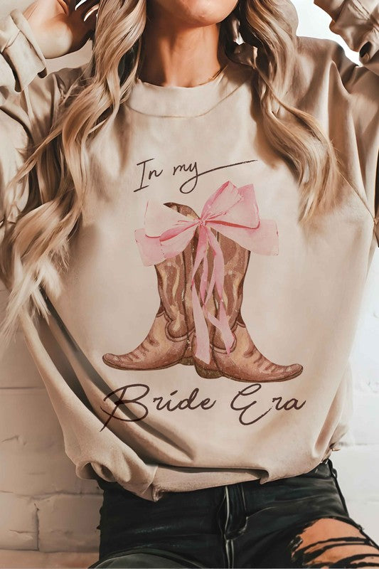 IN MY BRIDE ERA COWBOY BOOTS Graphic Sweatshirt BLUME AND CO.