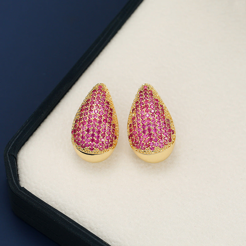 Zircon Teardrop Earring