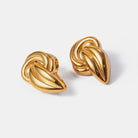 18K Gold-Plated Stud Earrings Trendsi