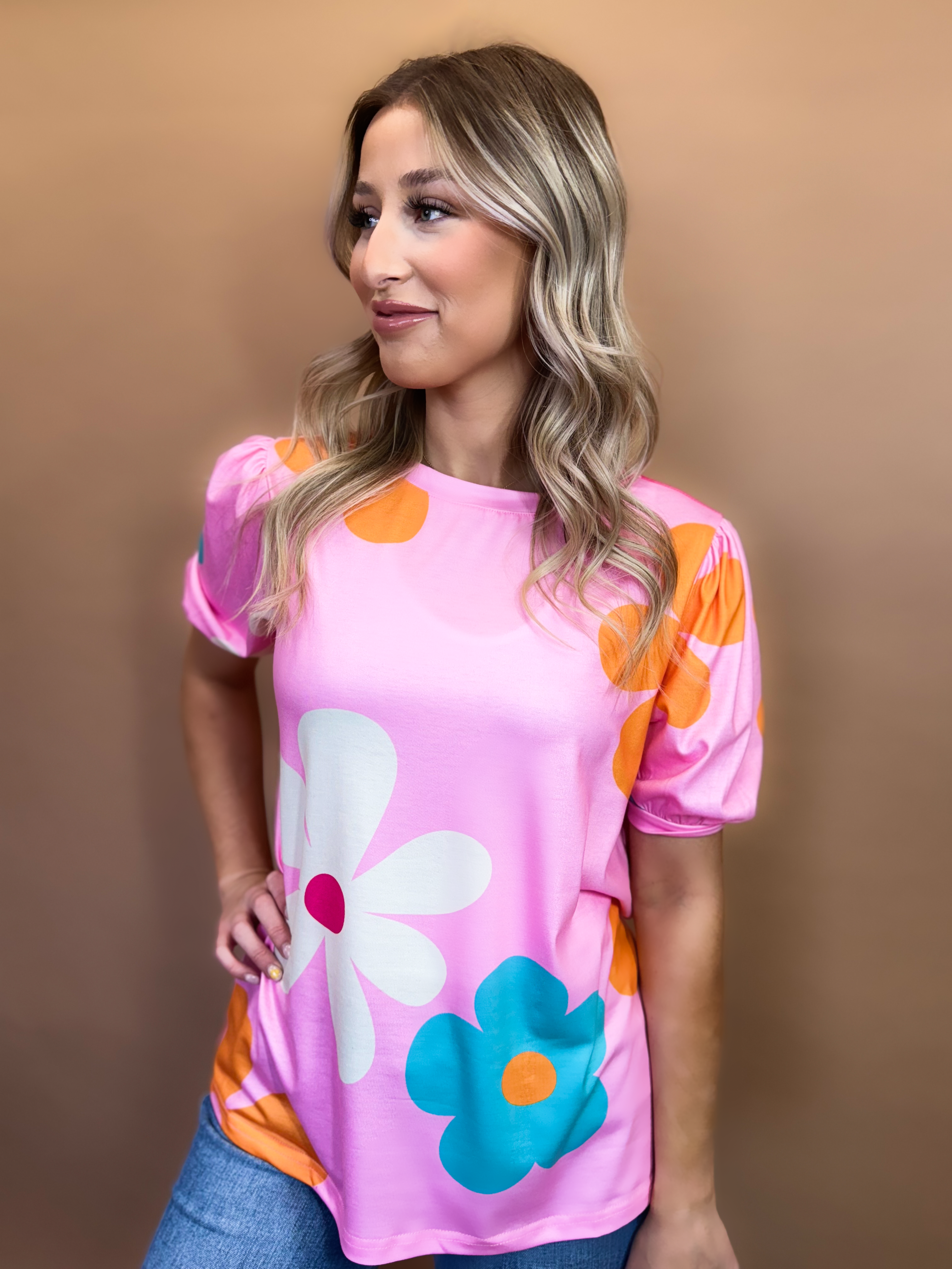 Wrenlee Floral Top Bliss Dropship