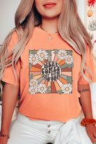 Here Comes The Sun Daisy Comfort Color Graphic Tee Kissed Apparel