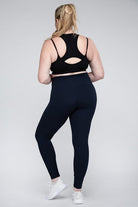 Plus Size V Waist Full Length Leggings Rae Mode