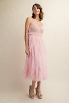 LOVELY TULLE MIDI CROCHET DRESS Sweet Generis