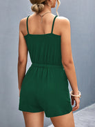 Scoop Neck Romper with Pockets Trendsi