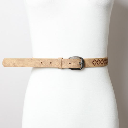 Skinny Punched Out Belt Leto Accessories