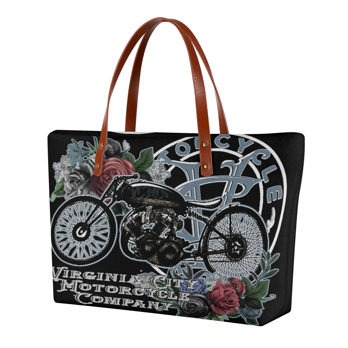 Vintage Lady Rider Tote Virginia City Motorcycle Company