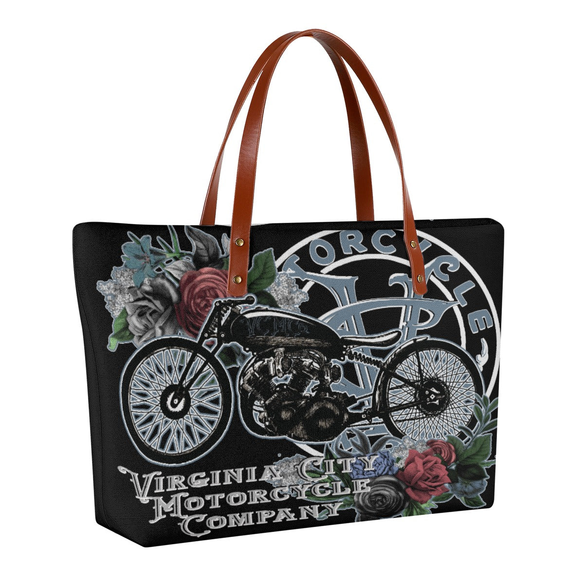 Vintage Lady Rider Tote Virginia City Motorcycle Company