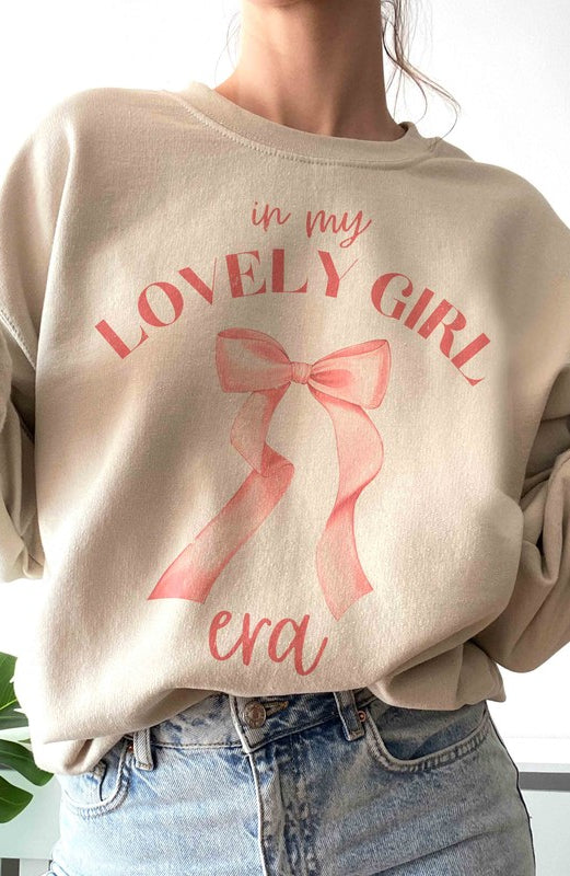 PLUS SIZE - IN MY LOVELY GIRL ERA Graphic Crewneck BLUME AND CO.