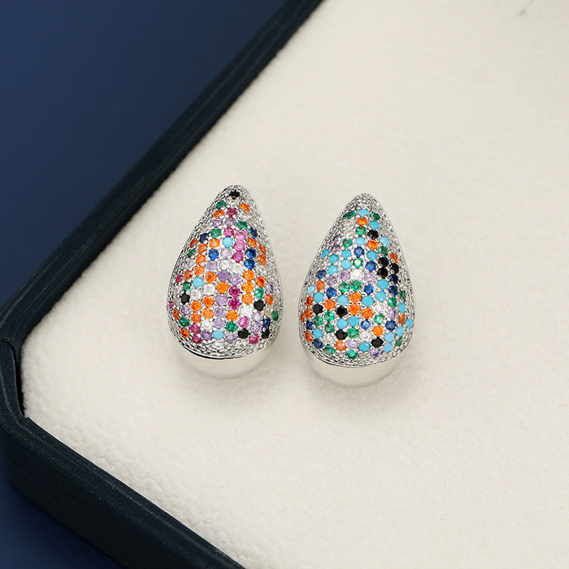 Zircon Teardrop Earring