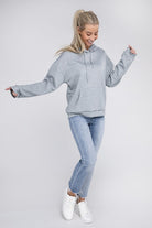 Textured Pocket Drawstring Hoodie Nuvi Apparel