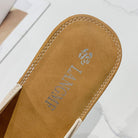 Bow PU Leather Flat Sandals Trendsi