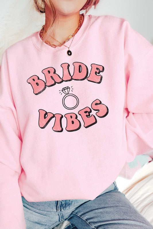 PLUS SIZE - BRIDE VIBES Graphic Sweatshirt BLUME AND CO.