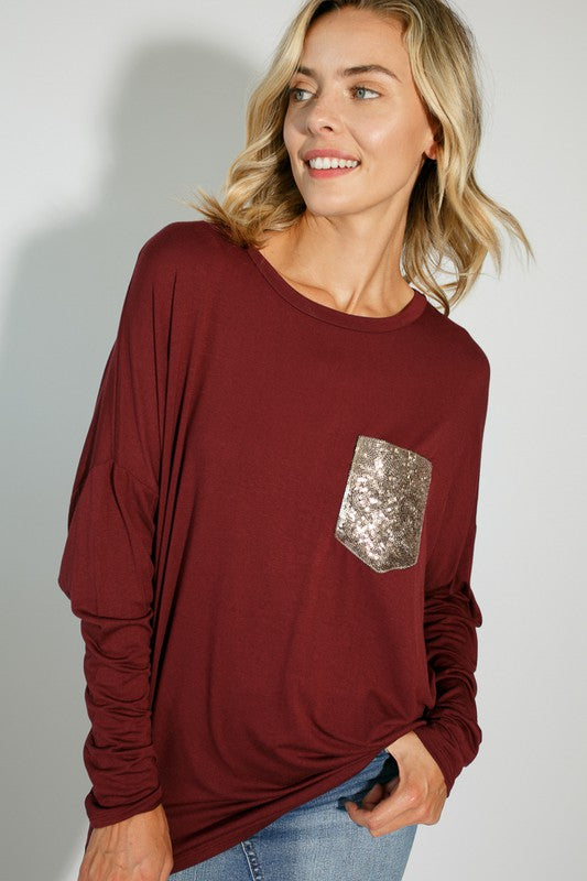 SEQUENCE POCKET DOLMAN SL TOP e Luna