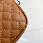 Stitching PU Leather Shoulder Bag Trendsi