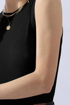 Ninexis Ribbed Round Neck Tank Trendsi