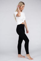 Active Leggings Featuring Concealed Pockets Ambiance Apparel