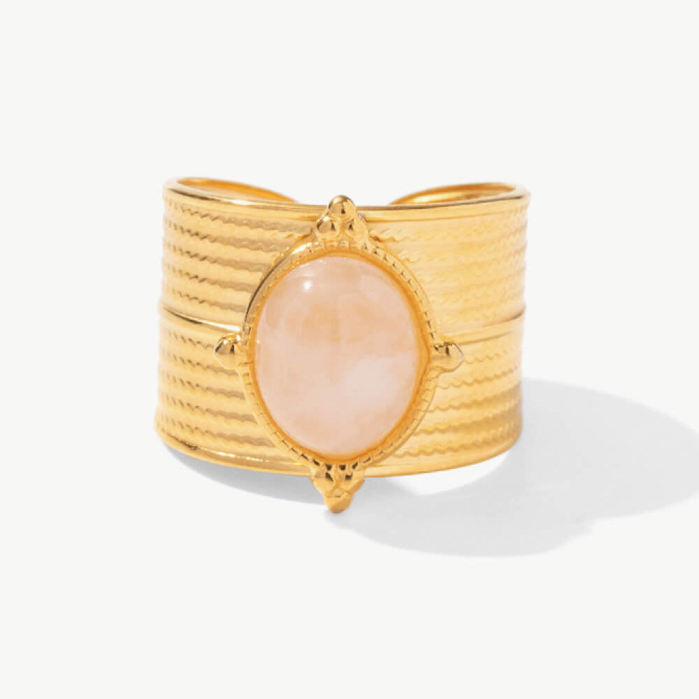 18K Gold-Plated Wide Open Ring