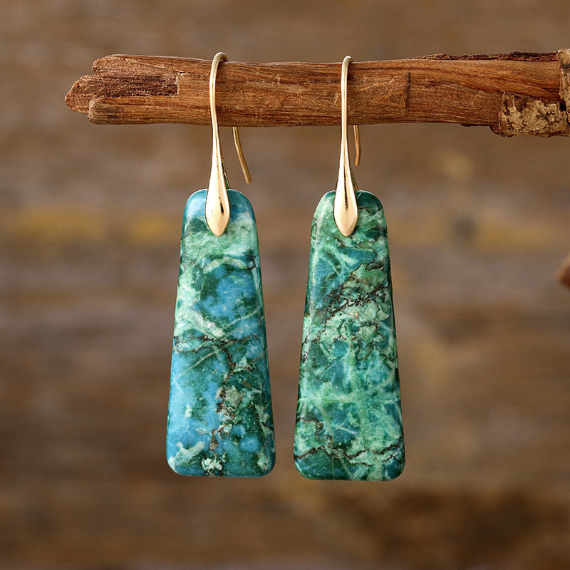 Copper Natural Stone Earrings