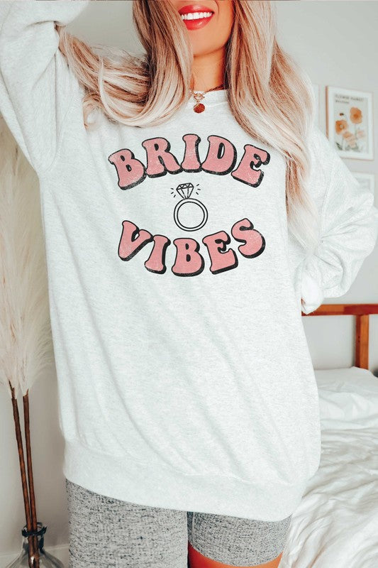 PLUS SIZE - BRIDE VIBES Graphic Sweatshirt BLUME AND CO.