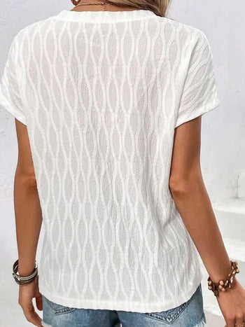 Full Size Round Neck Short Sleeve T-Shirt Trendsi