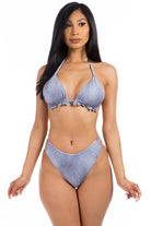 DENIM TWO PIECE BIKINI Mermaid Swimwear