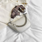 PU Leather Chain Trim Crossbody Bag Trendsi