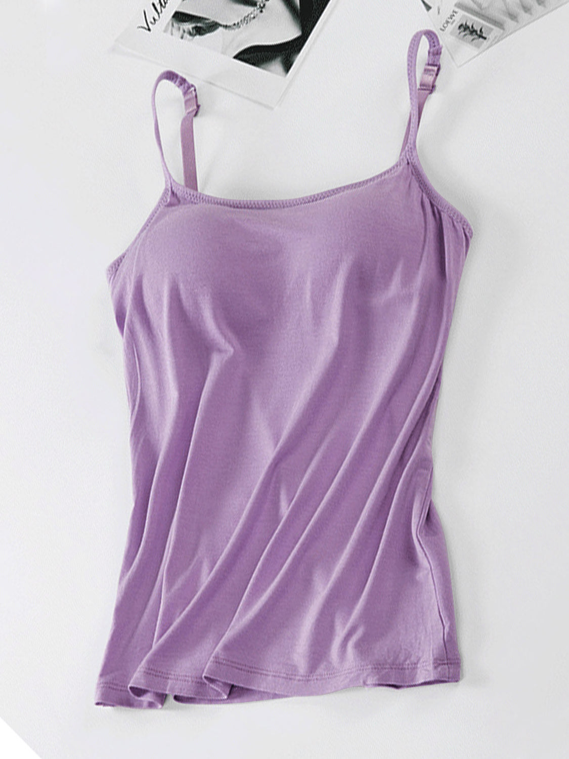 Scoop Neck Adjustable Strap Cami Trendsi