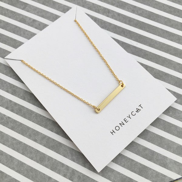 Mini Bar Necklace HONEYCAT Jewelry