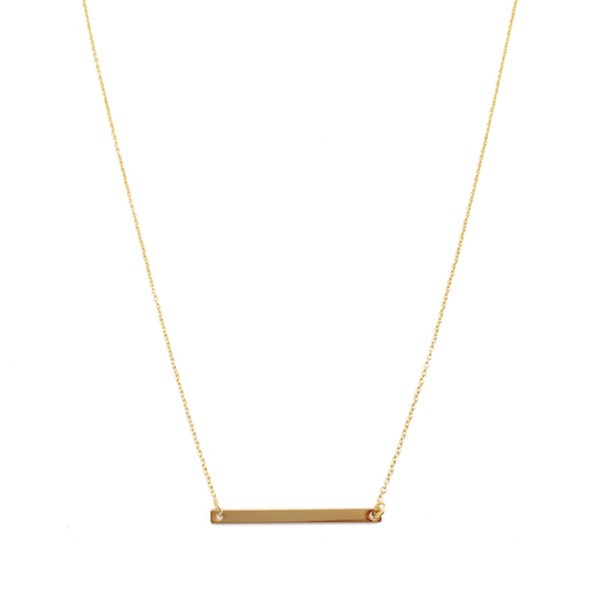 Classic Horizontal Bar Necklace HONEYCAT Jewelry