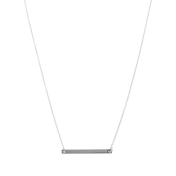 Classic Horizontal Bar Necklace HONEYCAT Jewelry