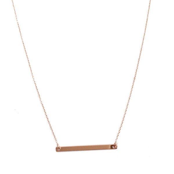 Classic Horizontal Bar Necklace HONEYCAT Jewelry