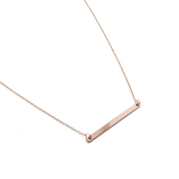 Classic Horizontal Bar Necklace HONEYCAT Jewelry