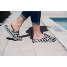 Ready to Ship | Gray Leopard Insanely Comfy -Beach or Casual Slides JuliaRoseWholesale