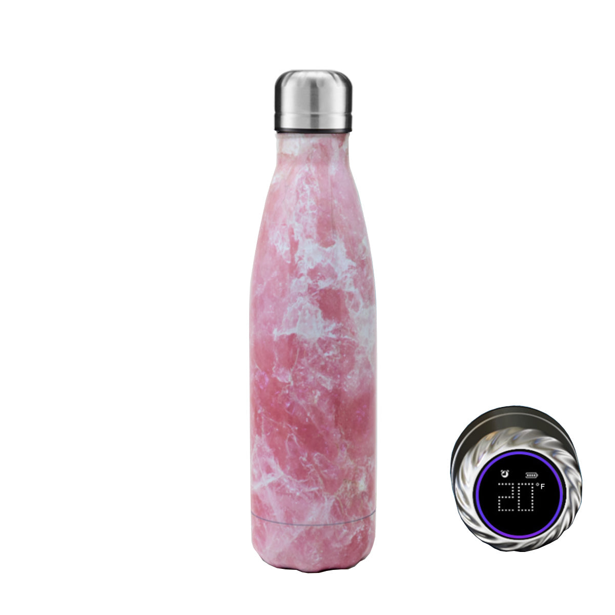 Aquaala UV Water Bottle With Temp Cap by VistaShops