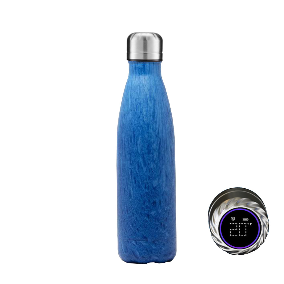 Aquaala UV Water Bottle With Temp Cap by VistaShops