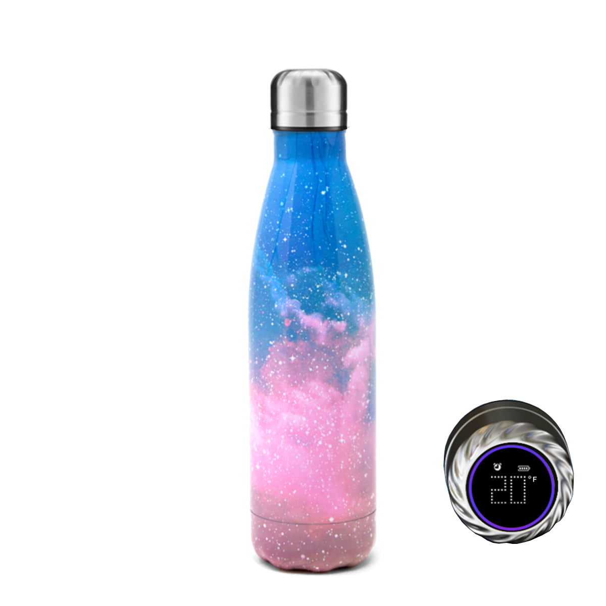 Aquaala UV Water Bottle With Temp Cap by VistaShops