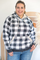 Checkered Sherpa Hoodie Boutique Simplified