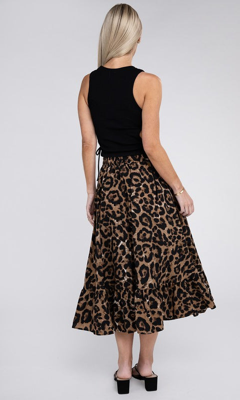 Leopard Maxi Skirt Nuvi Apparel